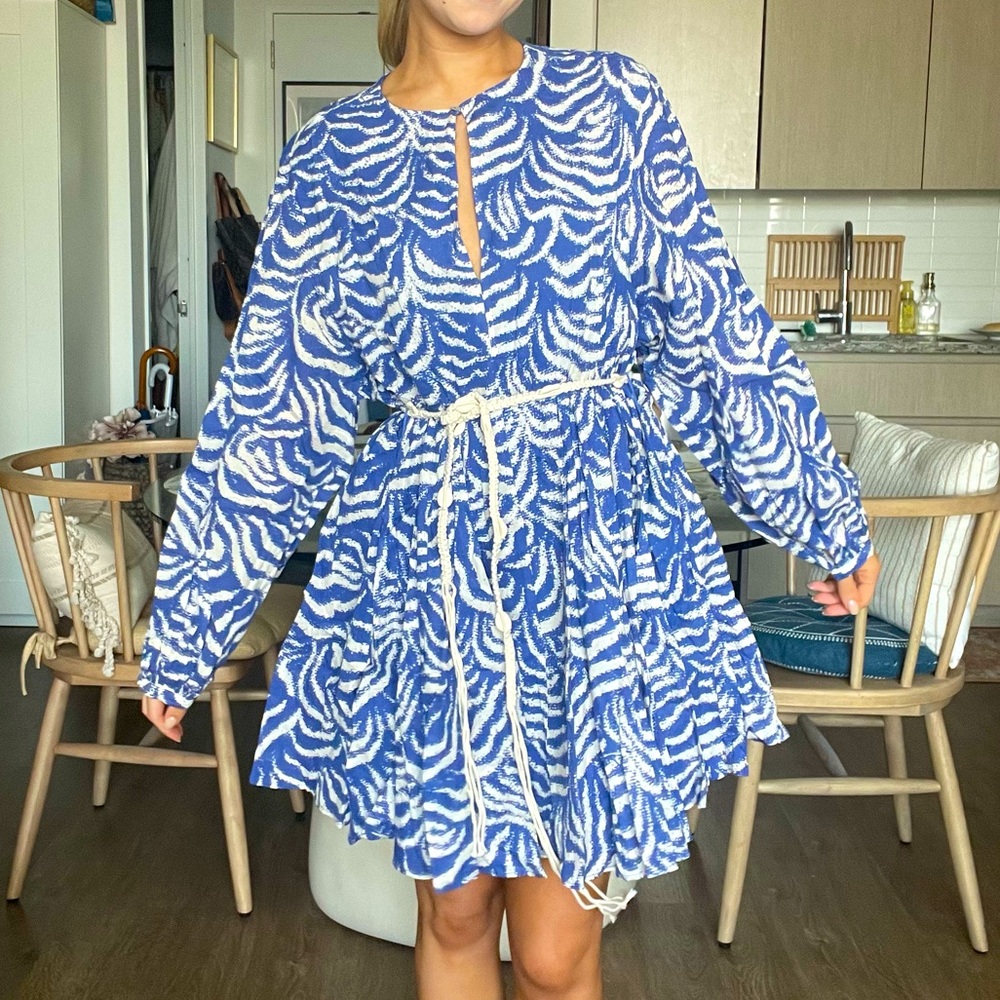 H&M beach dress with tie belt